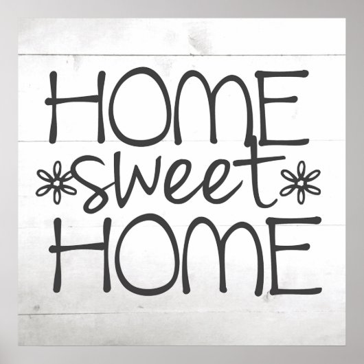 Home Sign Wall Art Poster (Voorkant)
