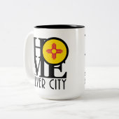 HOME Silver City 15oz Tweekleurige Koffiemok (Voorkant links)