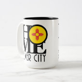 HOME Silver City New Mexico 15oz Tweekleurige Koffiemok (Voorkant links)