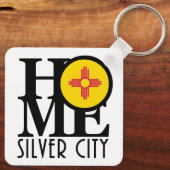 HOME Silver City New Mexico Sleutelhanger (Achterkant)