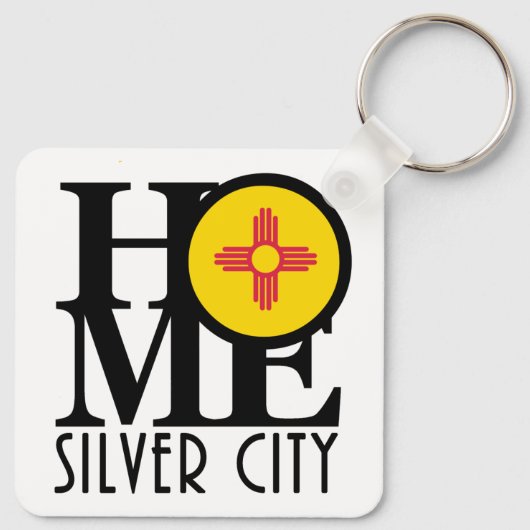 HOME Silver City New Mexico Sleutelhanger (Achterkant)