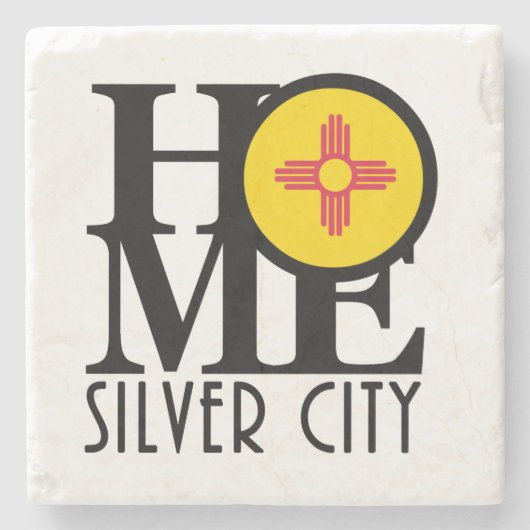 HOME Silver City New Mexico Stenen Onderzetter (Voorkant)