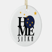 HOME Sitka Alaska Keramisch Ornament (Rechts)