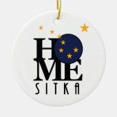 HOME Sitka Alaska Keramisch Ornament (Voorkant)