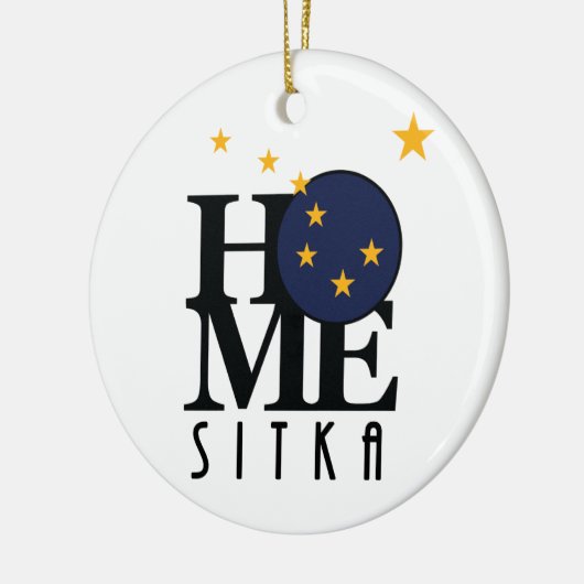 HOME Sitka Alaska Keramisch Ornament (Links)