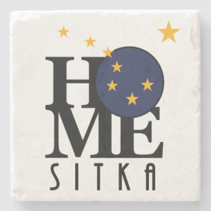 HOME Sitka Alaska Stenen Onderzetter