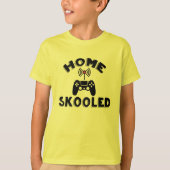 Home Skooled Gamer T-shirt - Funny Homeschool Shir (Voorkant)