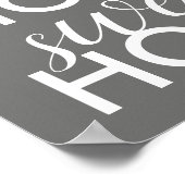 home snota poster typografie ontwerp (Hoek)