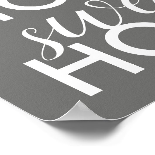 home snota poster typografie ontwerp (Hoek)