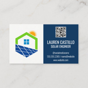 Home Solar Logo Visitekaartje QR-scancode