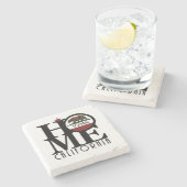 HOME Solvang California Stenen Onderzetter (Zijkant)