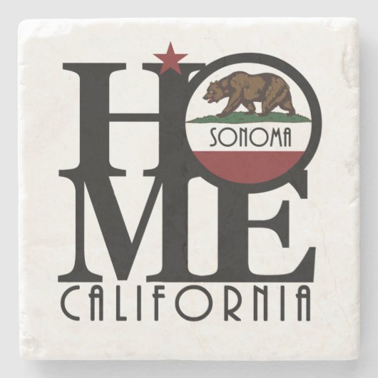 HOME SonomaCalifornia Stenen Onderzetter (Voorkant)