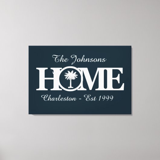  HOME South Carolina Canvas Afdruk (Voorkant)