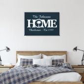  HOME South Carolina Canvas Afdruk (Insitu (Slaapkamer))