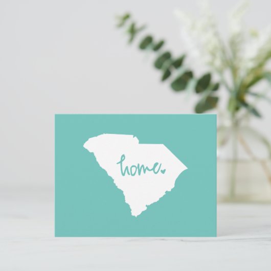 Home South Carolina Custom Color Briefkaart (Staand voorkant)