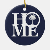 HOME South Carolina Keramisch Ornament (Voorkant)
