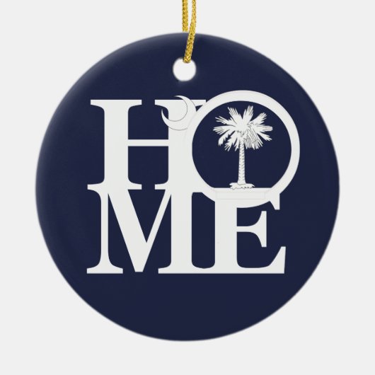 HOME South Carolina Keramisch Ornament (Voorkant)