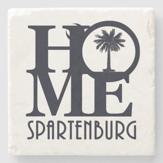 HOME Spartenburg SC Stenen Onderzetter (Voorkant)