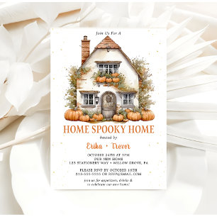 Home Spooky Home Halloween Feest Kaart