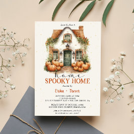 Home Spooky Home Halloween Feest Kaart