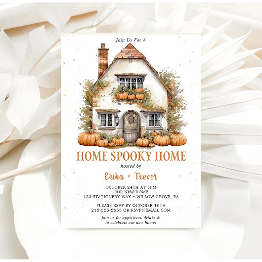 Home Spooky Home Halloween Feest Kaart