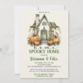 Home Spooky Home Halloween Feest Kaart (Voorkant)
