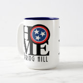 HOME Spring Hill Tennessee 15oz Tweekleurige Koffiemok (Voorkant links)