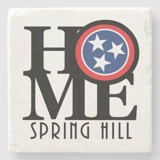 HOME Spring Hill Tennessee Stenen Onderzetter (Voorkant)