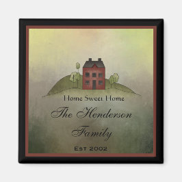 Home Square Fridge Magnet