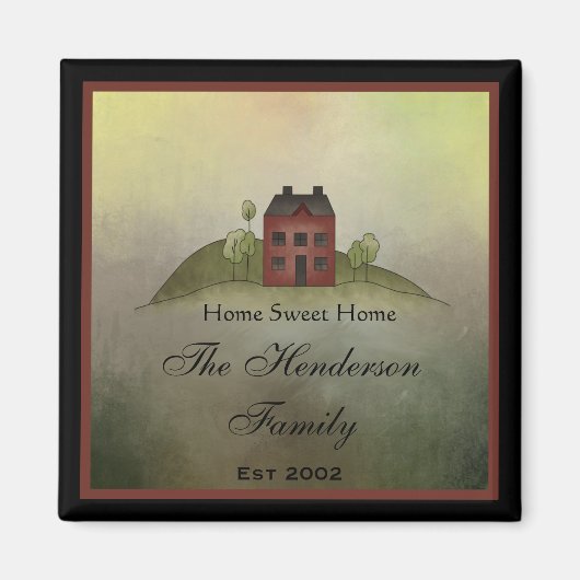 Home Square Fridge Magnet (Voorkant)