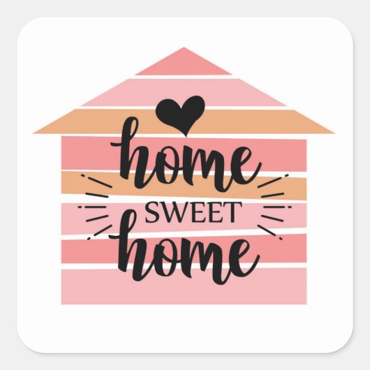 Home Square Sticker (Voorkant)