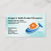 Home Squeegee Logo | Commerciële reiniging Visitekaartje (Voorkant)