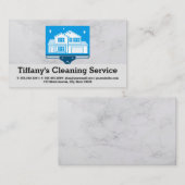 Home Squeegee Logo | Reinigingsdiensten Visitekaartje (Voorkant / Achterkant)