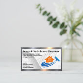 Home Squeegee Logo | Schoonmaak voor schoonmaakste Visitekaartje (Staand voorkant)