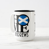 HOME St Andrews Scotland 15oz Tweekleurige Koffiemok (Voorkant links)