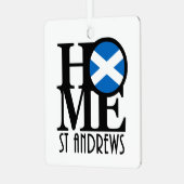 HOME St Andrews Scotland Metalen Ornament (Voorkant links)