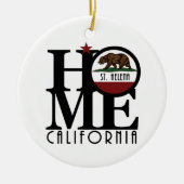 HOME St. Helena California Keramisch Ornament (Voorkant)