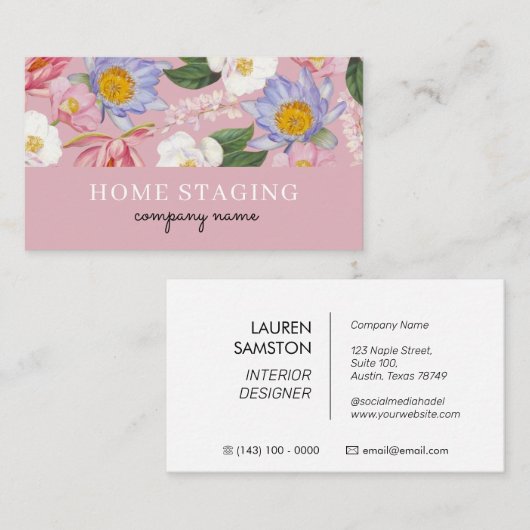 Home Staging Business Card Visitekaartje (Voorkant / Achterkant)