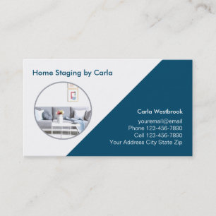 Home Staging Services voor onroerend goed Visitekaartje