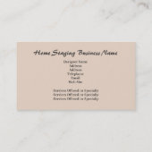 Home Staging Visitekaartje (Achterkant)