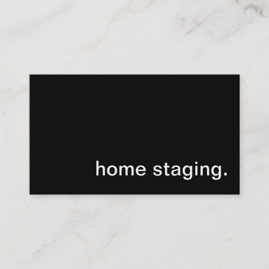 Home Staging Visitekaartje (Voorkant)