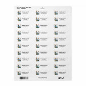 Home State Idaho Retro Kleurenadres Etiket (Full Sheet)