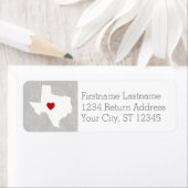 Home State Map Art - Custom Name Texas Etiket (Insitu)