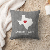 Home State Map Art - Custom Wedding Texas Kussen (Deken)