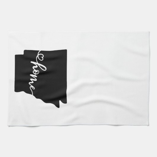 Home State Outline Heart Arkansas Kitchen Towel Theedoek (Horizontaal)