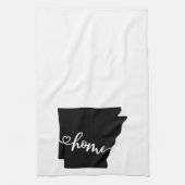 Home State Outline Heart Arkansas Kitchen Towel Theedoek (Verticaal)