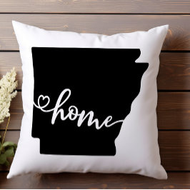 Home State Outline Heart Arkansas Kussen
