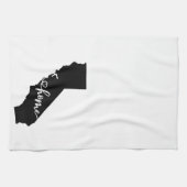 Home State Outline Heart California Kitchen Towel Theedoek (Horizontaal)