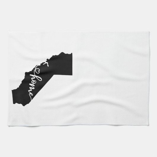 Home State Outline Heart California Kitchen Towel Theedoek (Horizontaal)