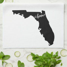 Home State Outline Heart Florida Kitchen Towel Theedoek